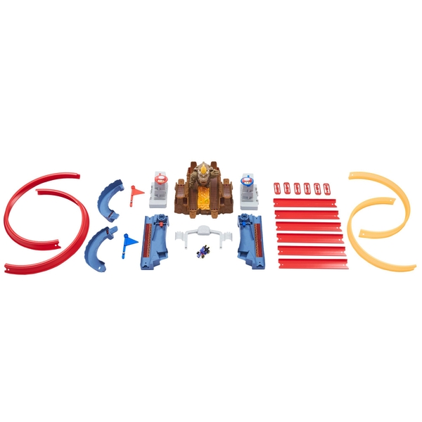 Hot Wheels Mario Kart Bowser's Castle Chaos Playset Smyths Toys UK