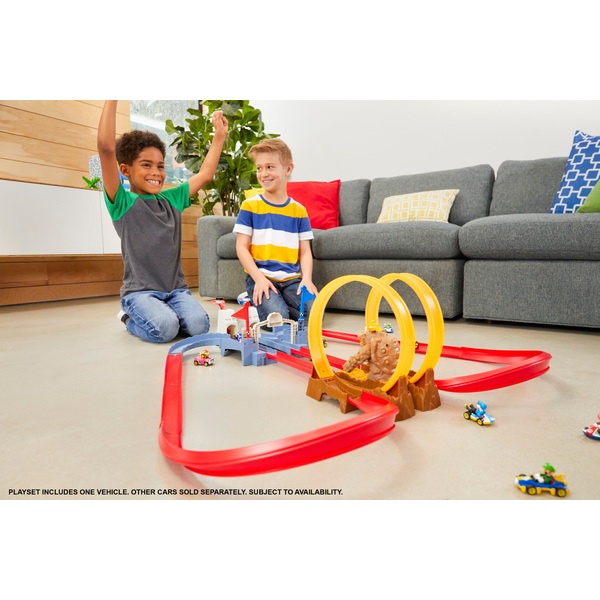 Hot Wheels Mario Kart Bowser's Castle Chaos Playset Smyths Toys UK