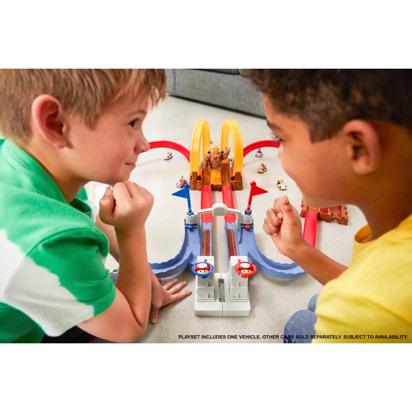 Hot Wheels Mario Kart Bowser's Castle Chaos Playset Smyths Toys UK