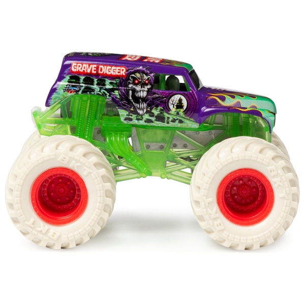 Monster Jam Grave Digger 1:64 Scale Monster Truck and Grim Creatures ...