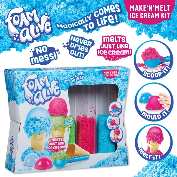 Foam Alive Make 'N' Melt Ice Cream Kit Smyths Toys