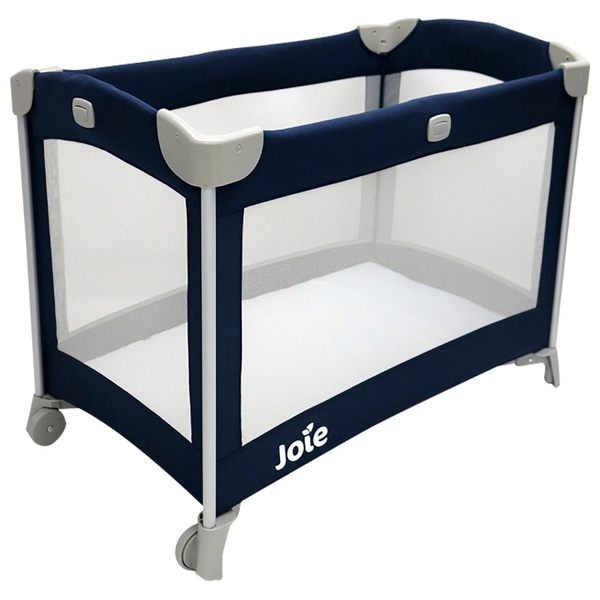 Joie Kubbie Travel Cot Dark Blue Smyths Toys UK