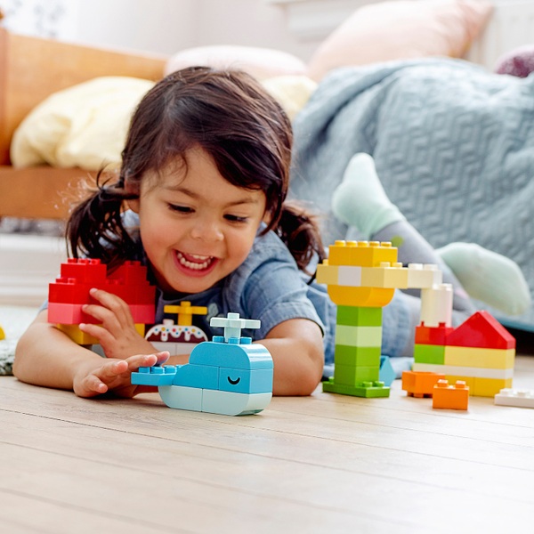 LEGO 10909 DUPLO Classic Heart Box First Bricks Building Set Smyths