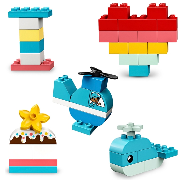 LEGO 10909 DUPLO Classic Heart Box First Bricks Building Set Smyths