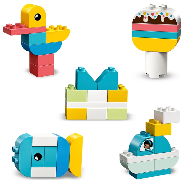 LEGO 10909 DUPLO Classic Heart Box First Bricks Building Set | Smyths ...