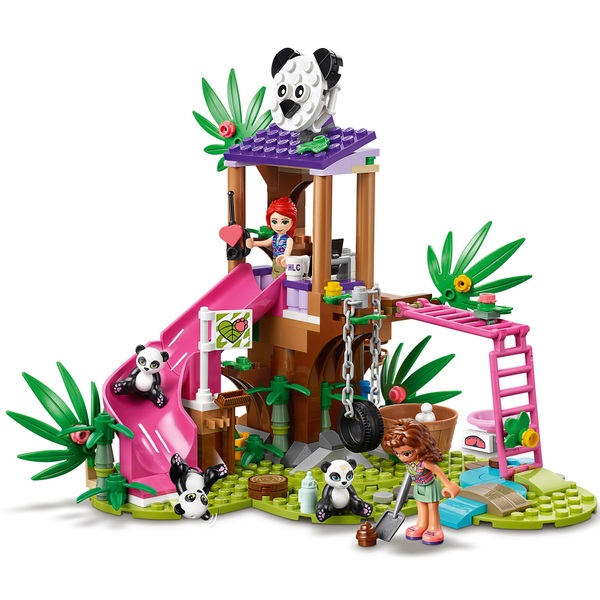 LEGO 41422 Friends Panda Jungle Tree House Rescue Play Set | Smyths ...