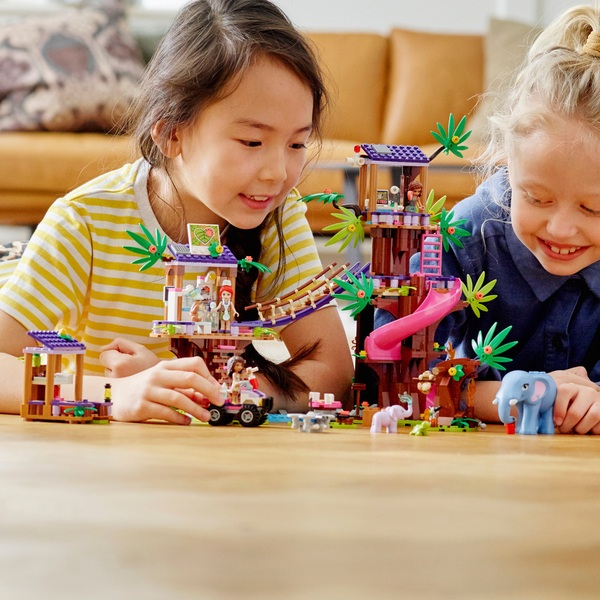 LEGO 41424 Friends Jungle Rescue Base Treehouse Vet Set | Smyths Toys ...