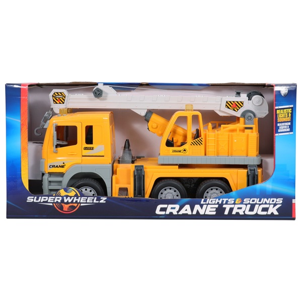 Super Wheelz Large Lights and Sounds Crane Truck | Smyths Toys UK