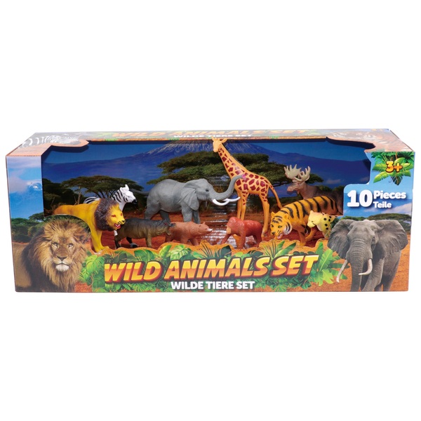 Wild Animals 10 Piece Set - Smyths Toys UK
