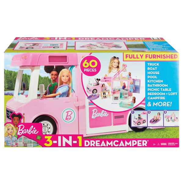 Barbie 3 In 1 Dreamcamper And, Barbie Camper With Bunk Beds