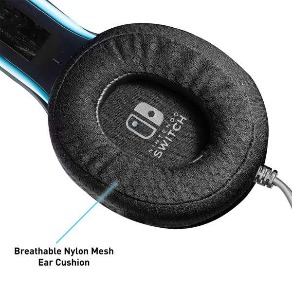 PDP Gaming LVL 40 Wired Headset for Nintendo Switch Blue & Red