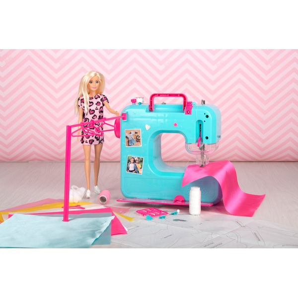 Barbie Sewing Machine with Doll Smyths Toys Ireland