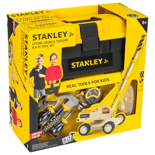 Boîte à outils et Grue Stanley Jr