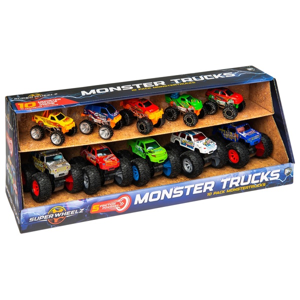 Super Wheelz - Pack 10 Monster Trucks