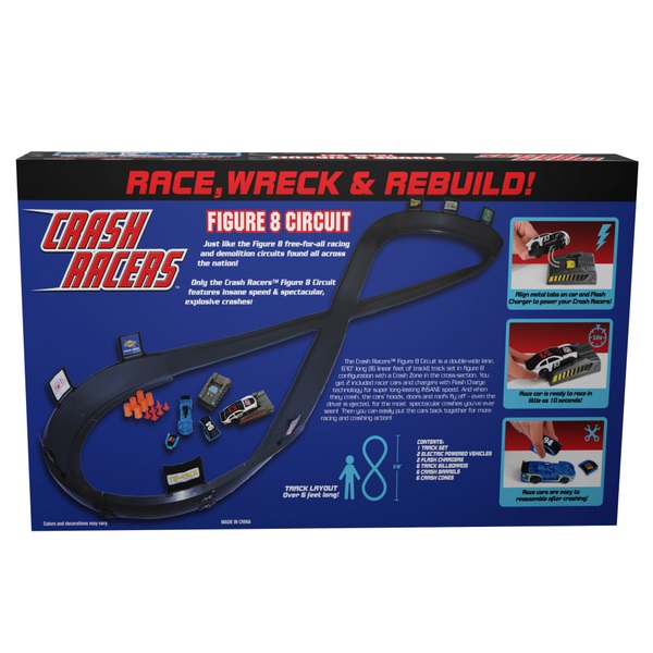 Crash Racers Figure 8 Circuit Track Set Smyths Toys Uk