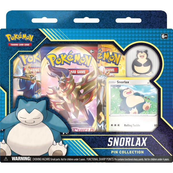 Pokémon Trading Card Game Snorlax Or Morpeko Pin Collection Assortment