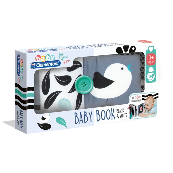 Baby Clementoni Black and White Baby Soft Book Smyths Toys Ireland