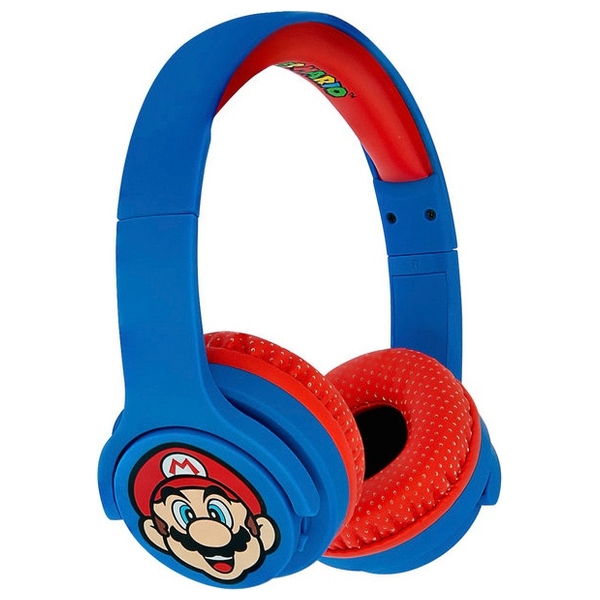 Super Mario Blue Kids Wireless Headphones Smyths Toys Ireland