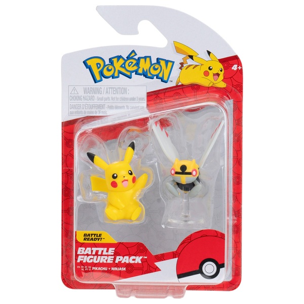 Pokémon Battle Figure 2 Pack (Pikachu and Ninjask) | Smyths Toys UK