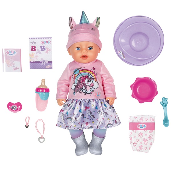 Baby Born Soft Touch Unicorn Girl 43cm Smyths Toys Uk