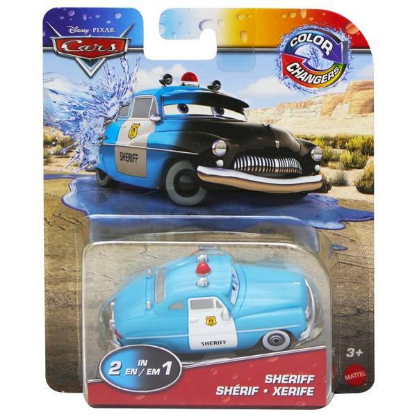 Disney and Pixar Cars Colour Change Character Car Sheriff | Smyths Toys ...