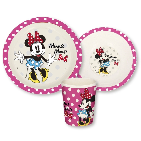 Minnie Mouse Bamboo Dinner Set 3 pieces Smyths Toys UK