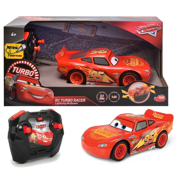 Remote Control Disney Cars 3 Lightning McQueen Turbo Racer | Smyths Toys UK