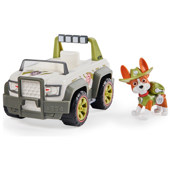 PAW Patrol Tracker's Jungle Cruiser Vehicle with Collectible Figure