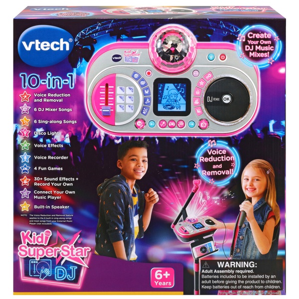 Vtech Kidi Super Star DJ Microphone and Stand Smyths Toys UK