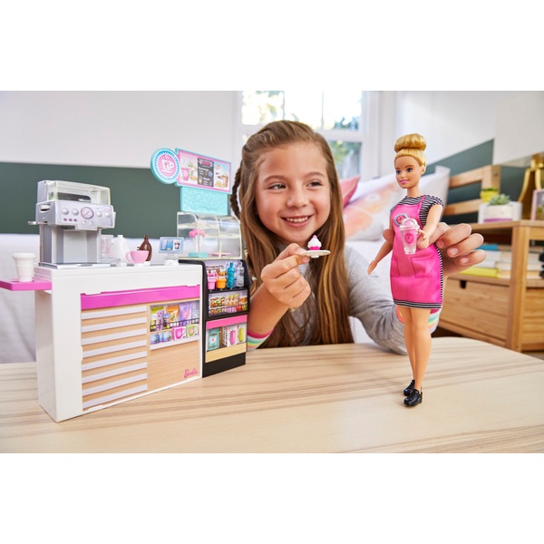 Barbie Coffee Shop Playset and Doll Smyths Toys