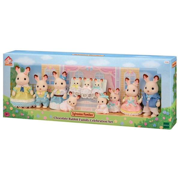 sylvanian families chocolate rabbit mother set