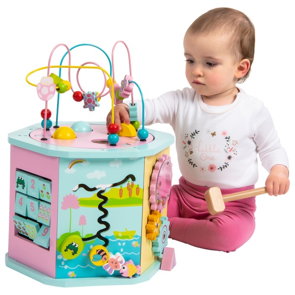 Squirrel Play Wooden Activity Centre Pastel Smyths Toys UK