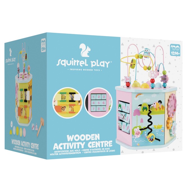 Squirrel Play Wooden Activity Centre Pastel Smyths Toys UK