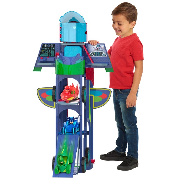 PJ Masks Playset 2 in 1 Transforming Mobile HQ Smyths Toys UK pj-masks-playset-2-in-1-transforming-mobile-hq-smyths-toys-uk