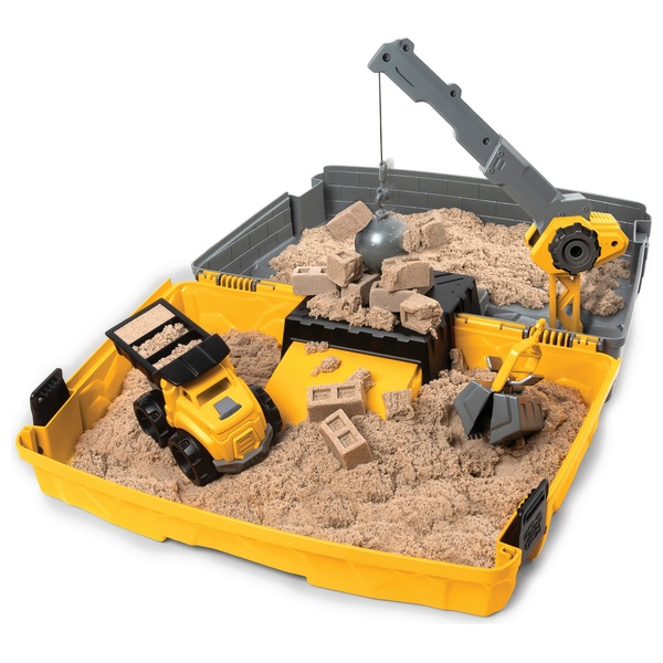 kinetic sand construction site sand box