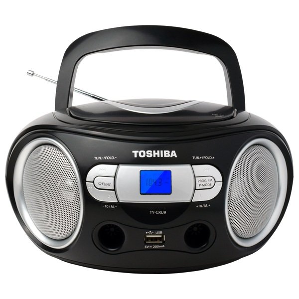 Toshiba Portable CD Player Boombox with AM/FM Stereo (TYCRS9) Smyths