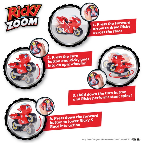 Tomy - Ricky Zoom Ricky Turbo Moto Télécommandé