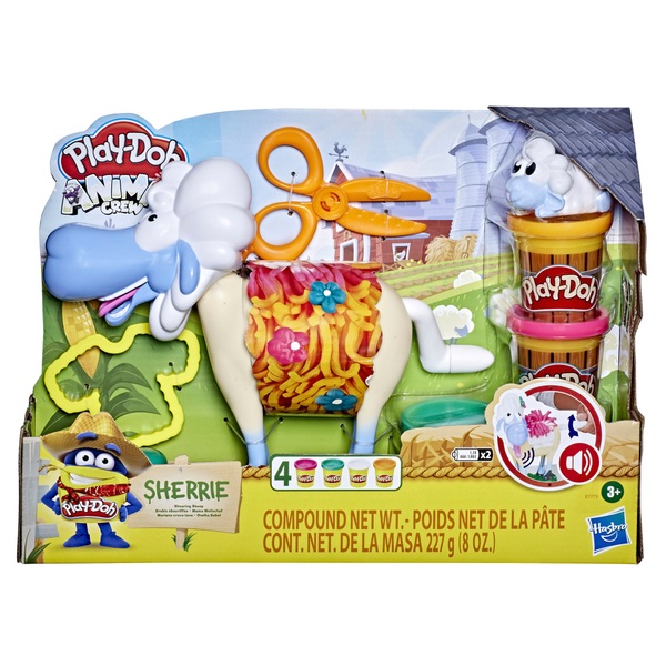 PlayDoh Animals Le mouton multicolore (+ 4 pots de pâte à modeler
