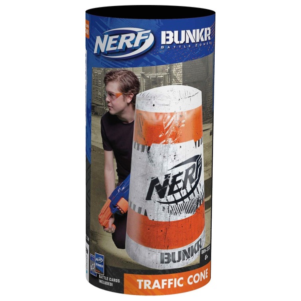 Nerf Bunkr Take Cover Traffic Cone Smyths Toys Ireland - how to get the traffic cone in roblox 2020