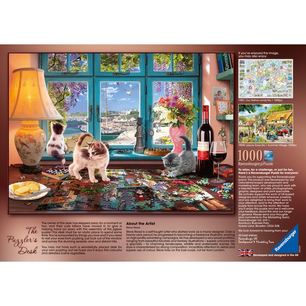Ravensburger The Puzzler's Desk 1000 Piece Jigsaw Puzzle Smyths Toys UK