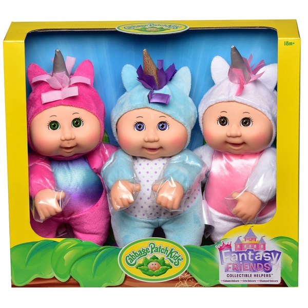 New⚡Fast Shipping  ✈ Cabbage Patch Kids Fantasy Friends Unicorn Cuties 3-Pack