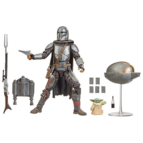 Star Wars The Black Series Din Djarin The Mandalorian And The Child Action Figure Smyths Toys Uk