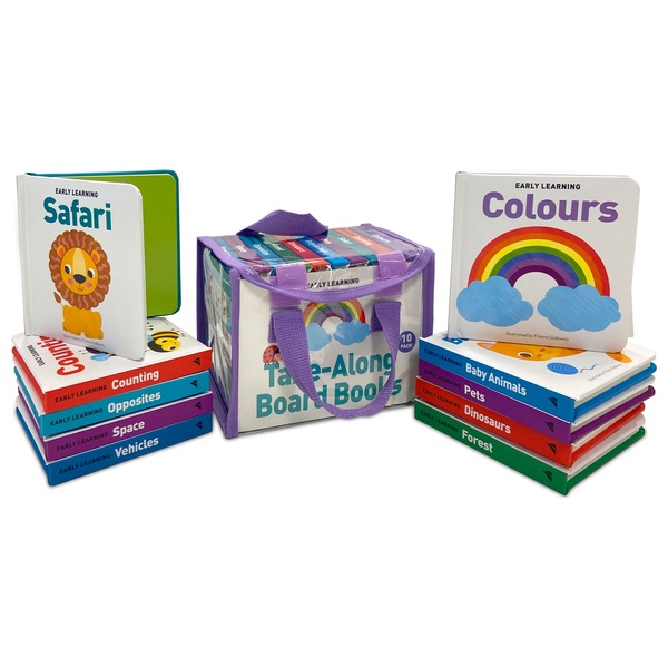 Take-A-Long Board Books - Early Learning Board Book Pack with Carry Case | Smyths Toys UK