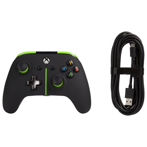 Xbox One Wired Enhanced Controller Green Stripe Smyths Toys Ireland