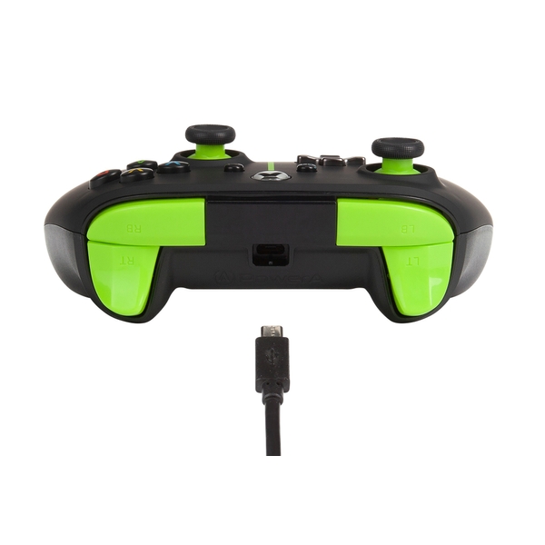 Xbox One Wired Enhanced Controller Green Stripe Smyths Toys Ireland