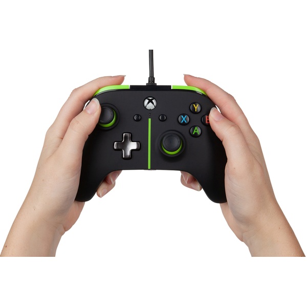 Xbox One Wired Enhanced Controller Green Stripe Smyths Toys Ireland