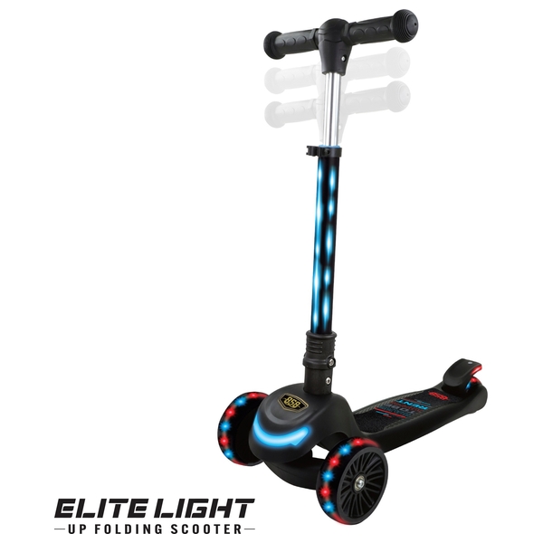 858 Elite LED Light Up Scooter Black Assortment Smyths Toys UK