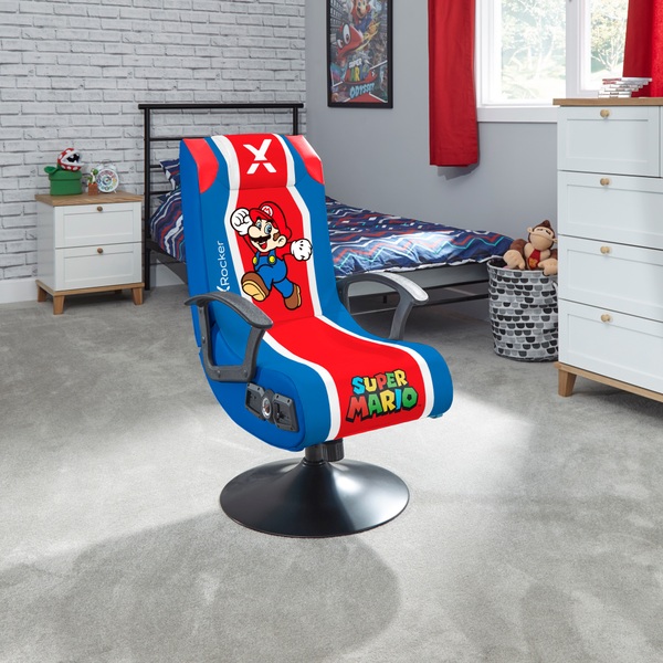x rocker super mario stereo audio gaming chair smyths toys uk
