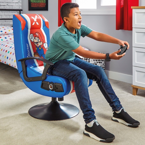 X Rocker Super Mario Stereo Audio Gaming Chair Smyths Toys UK