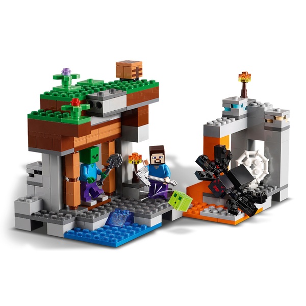 LEGO Minecraft 21166 The Abandoned Mine Set with Figures | Smyths Toys ...